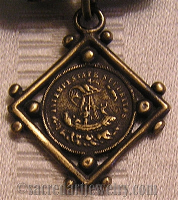 1" Saint George Medal - Antique Model ME1110