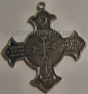 2 1/4" Armenian Cross Necklace Pendant of St Anthony ME376