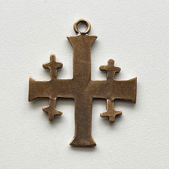 1 1/2" Jerusalem Cross Antique Vintage Model CR1003