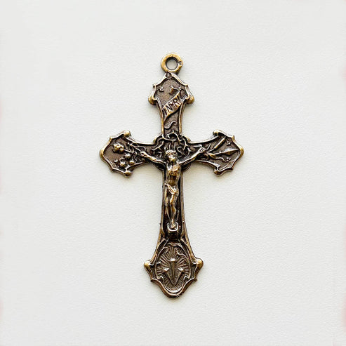 2" Crucifix with Tools Antique Rosary Model CX1054