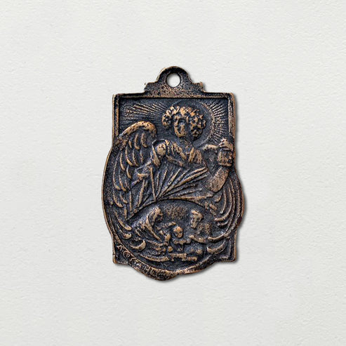1 1/4" St Gabriel Archangel Medal - Antique Model ME1064