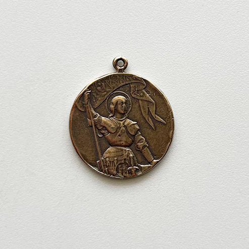 1 1/4" Joan of Arc Victory Medal - Antique Model ME1071