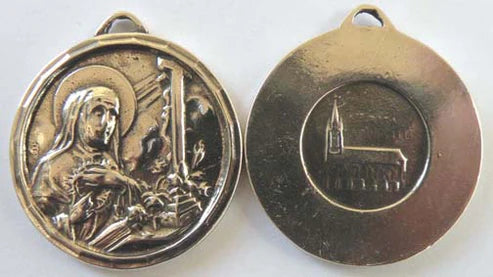 1 1/8" Saint Rita Medal - Antique Model ME1084