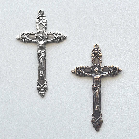 1 3/4" Elegant Crucifix Antique Model CX1086
