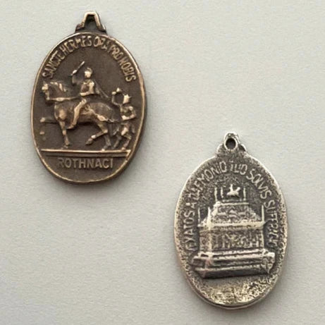3/4" Driving Out Satan St Hermes Medal (19 mm) â€“ Exact Replica of an Antique Design