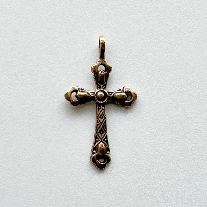 1 1/4" Diamond Cross Antique Model CR1326