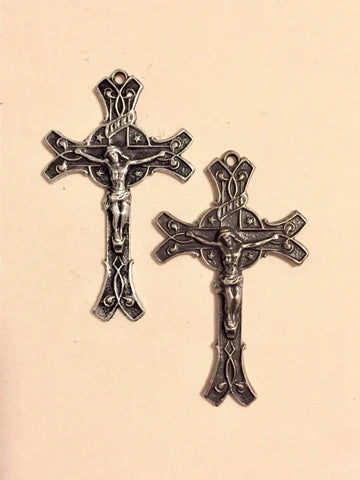 1 5/8" Crucifix with Stars Antique Model CX1522