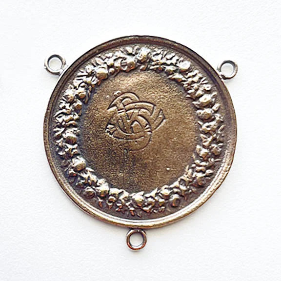 1 3/8" Marriage Fidelity Antique Rosary Center Model CE1583