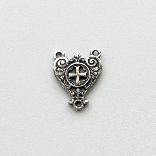 3/4" Cross Antique Rosary Center Model CE255