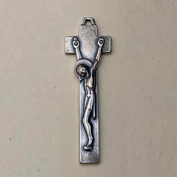 2 1/2" Irish Penal Crucifix Large Antique Model CX307