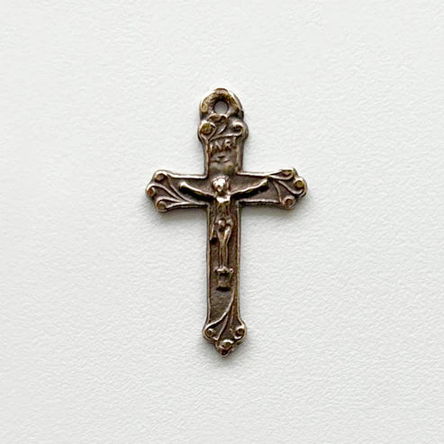 7/8" Tiny Crucifix Antique Model CX415