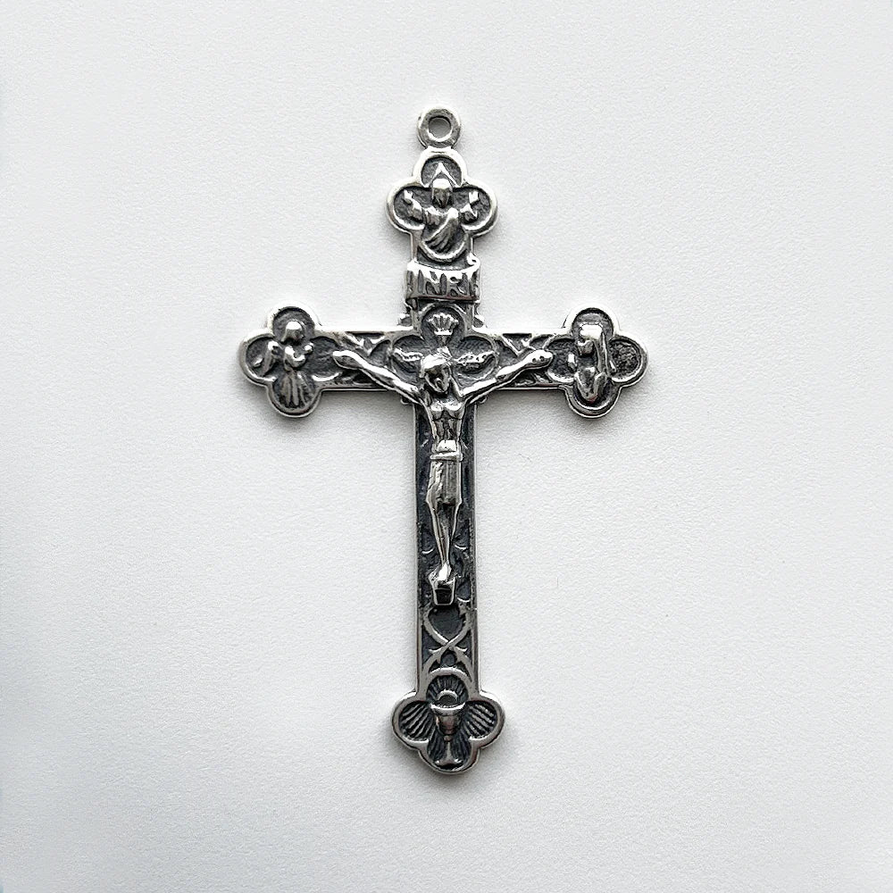 2 1/4" First Communion Crucifix Large Antique Model CX566