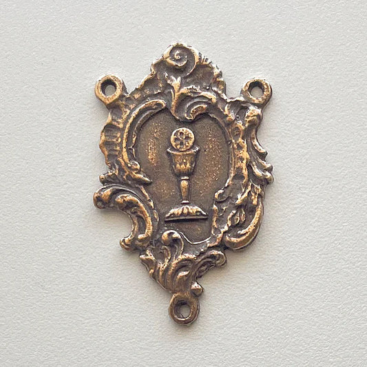 1 1/4" Eucharist Chalice Antique Rosary Center Model CE572
