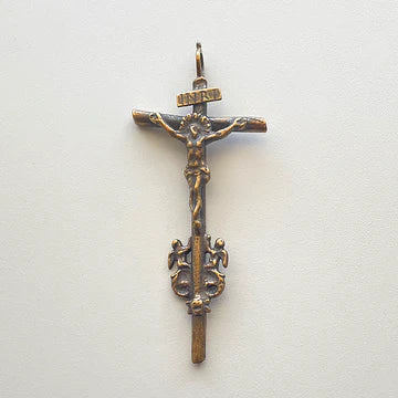 3 3/8" Pectoral Crucifix Large Antique Model CX583