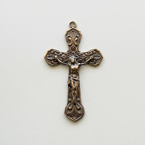 1 3/4" Scrolls Crucifix Antique Model CX687