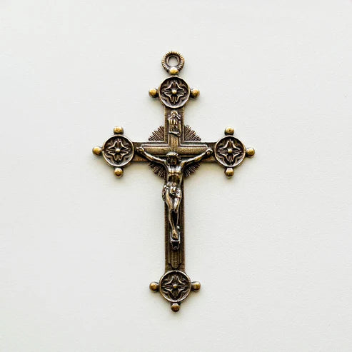2 3/4" Trinity Crucifix Large Antique Model CX718