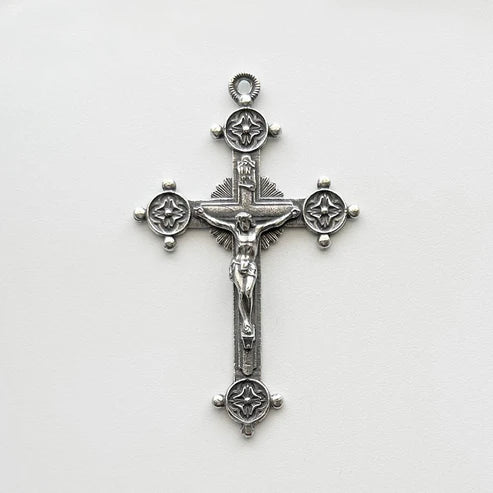 2 3/4" Trinity Crucifix Large Antique Model CX718