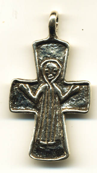 1 7/8" Prayer Cross Antique Vintage Model CR738