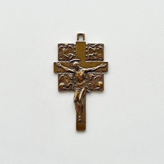 1 3/4" Four Evangelists Crucifix Antique Model CX762