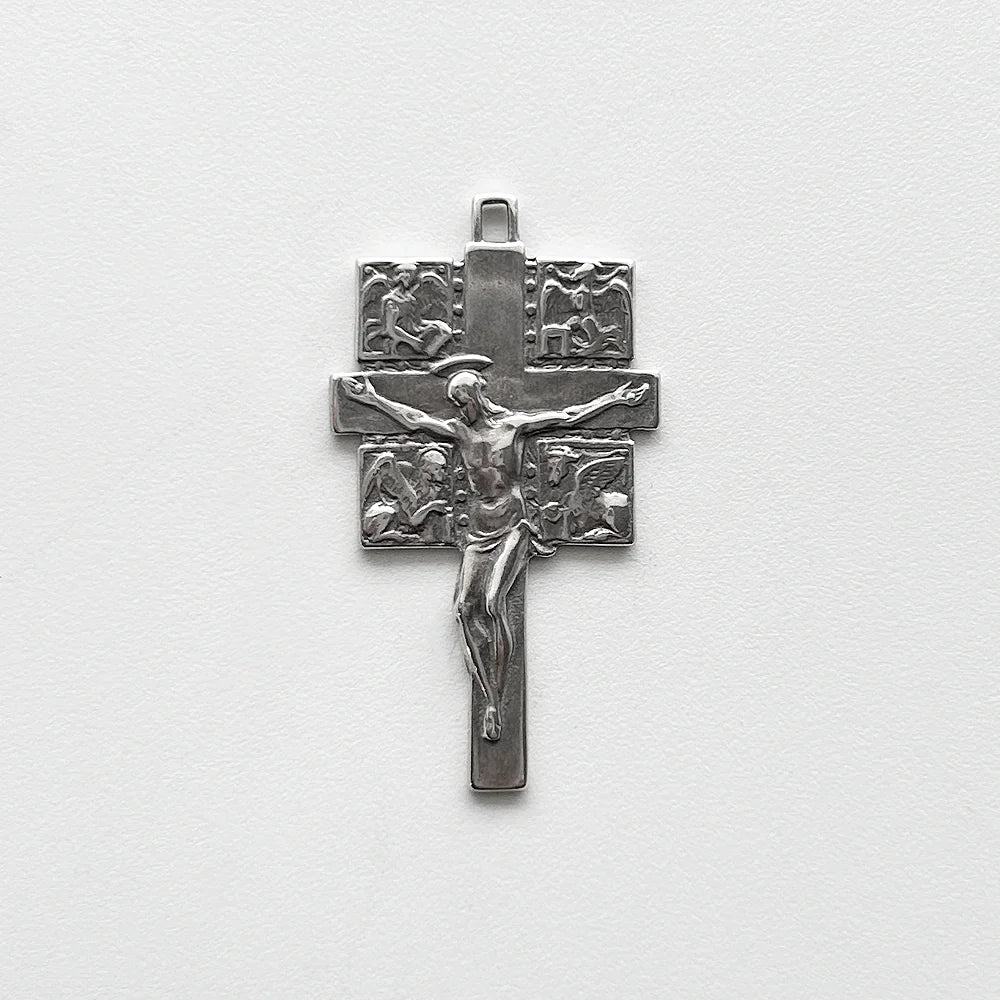 1 3/4" Four Evangelists Crucifix Antique Model CX762