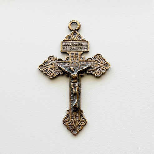 2 1/8" The Pardon Crucifix Large Antique Model CX775