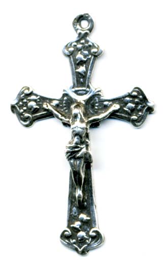 1 1/2" Lily of the Valley Crucifix Antique Model CX809