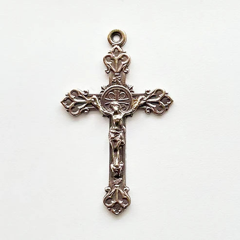 2" French Crucifix Antique Rosary Model CX810