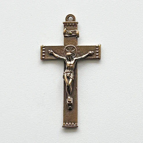 1 7/8" Simple Crucifix Antique Model CX941