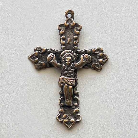 1 3/4" Small Latin Crucifix Antique Model CX983