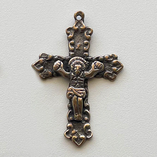 1 3/4" Small Latin Crucifix Antique Model CX983