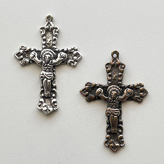 1 3/4" Small Latin Crucifix Antique Model CX983