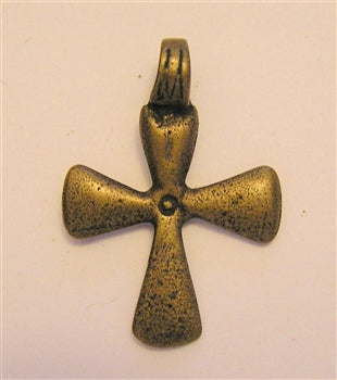 1 3/8" African Templar Cross Pendant Antique Vintage Model CR155