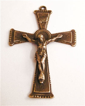 2" Western Crucifix Antique Rosary Model CX680