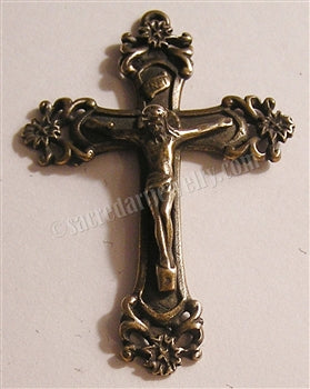2 1/8" Stars Crucifix Large Antique Model CX713