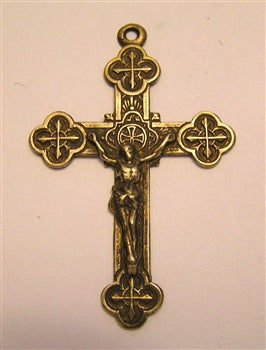 2 1/4" Notre Dame Crucifix Large Antique Model CX735