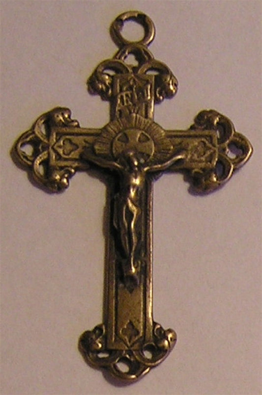 1 3/4" Trinity Form Crucifix Antique Model CX850