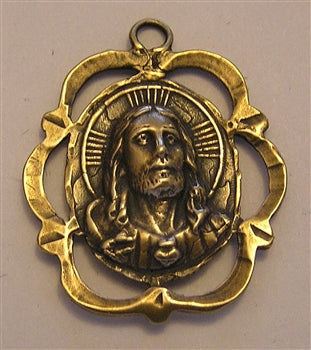 1 1/4" Face of Jesus Medal - Antique Model ME1008