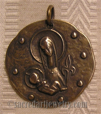 1 1/4" Blessed Mother Medal - Vintage Model ME1034