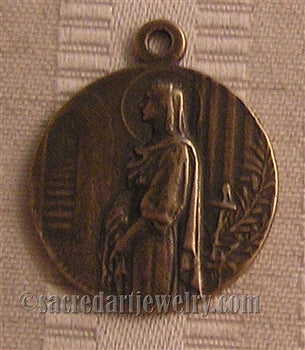 1" St Philomena Medal - Antique Model ME1063