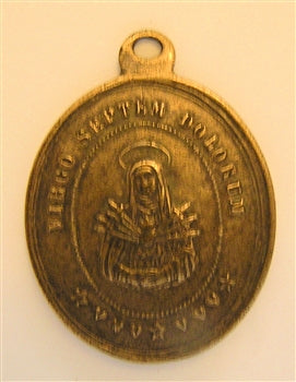 1 3/8" Seven Sorrows Face of Jesus Medal - Antique Model ME1082