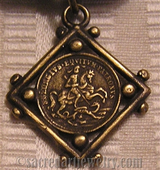 1" Saint George Medal - Antique Model ME1110